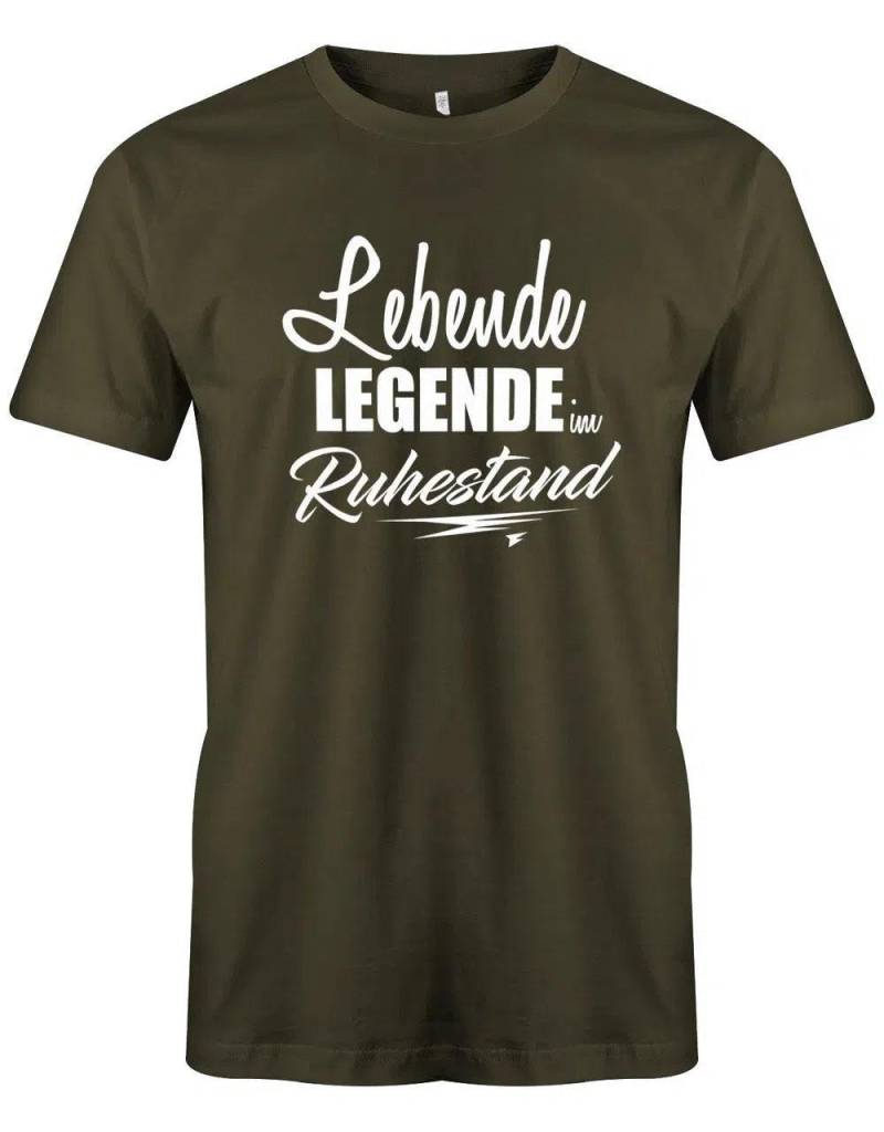 Lebende Legende Im Ruhestand - Rentner Männer T-Shirt von myShirtStore