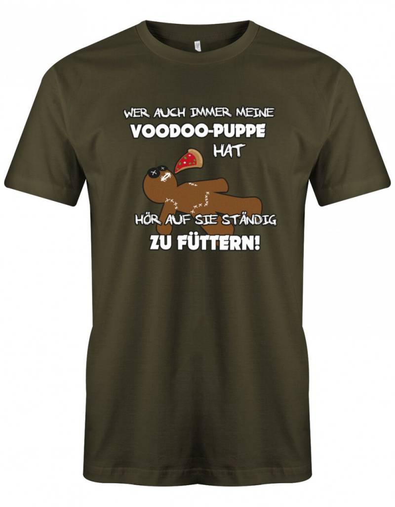 Lustige Sprüche T-Shirt - Wer Auch Immer Meine Voodoo Puppe Hat Nicht Füttern Fun T-Shirt Mit Sprüchen Männer von myShirtStore