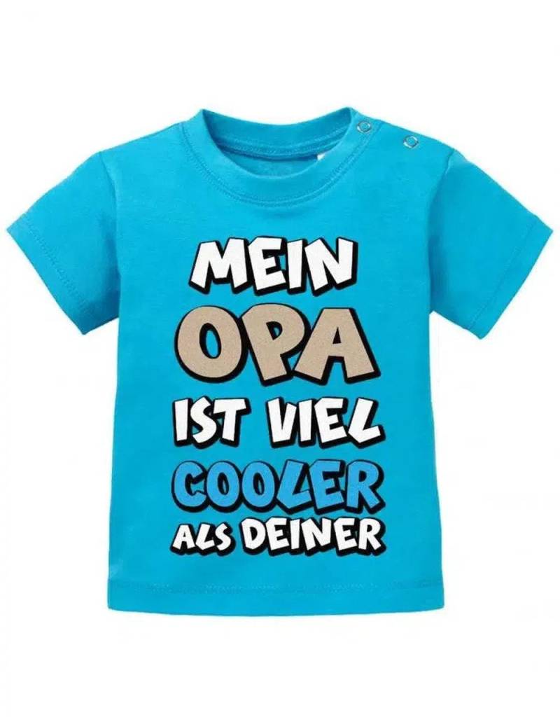 Mein Opa Ist Viel Cooler Als Deiner - Baby T-Shirt von myShirtStore