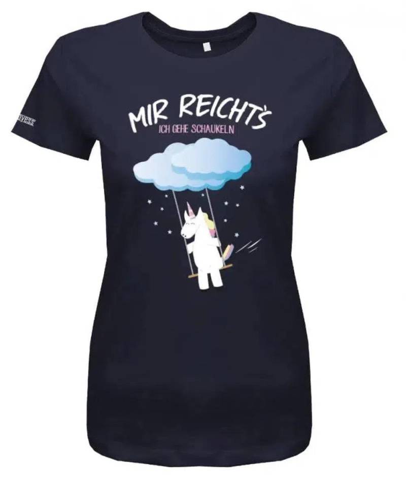 Mir Reichts Ich Geh Schaukeln - Einhorn Damen T-Shirt von myShirtStore