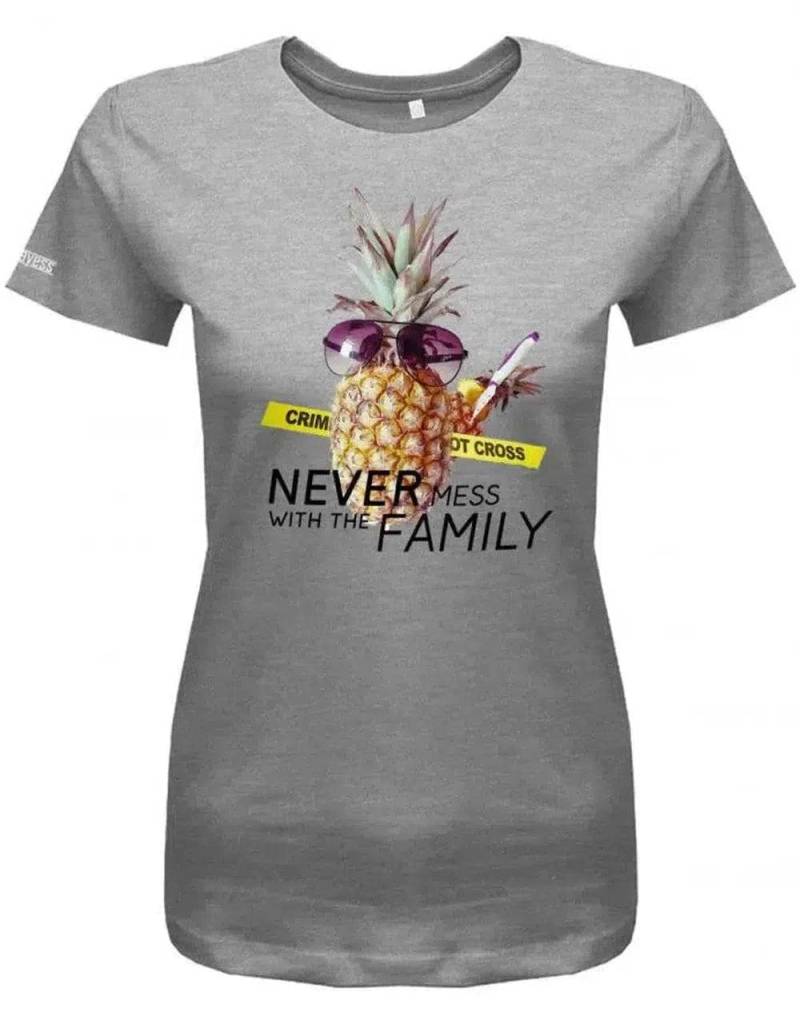 Never Mess With The Family - Tödliche Ananas Fun Damen T-Shirt von myShirtStore