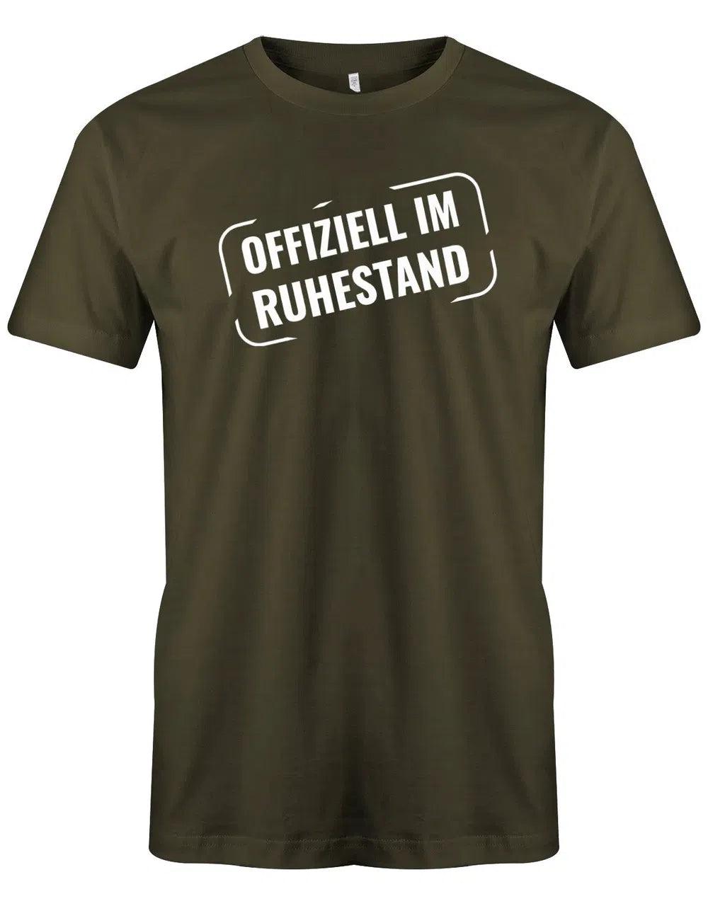 Offiziell Im Ruhestand Stempel Style - Männer Rentner T-Shirt von myShirtStore