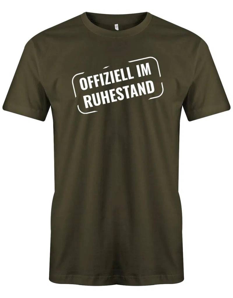 Offiziell Im Ruhestand Stempel Style - Männer Rentner T-Shirt von myShirtStore