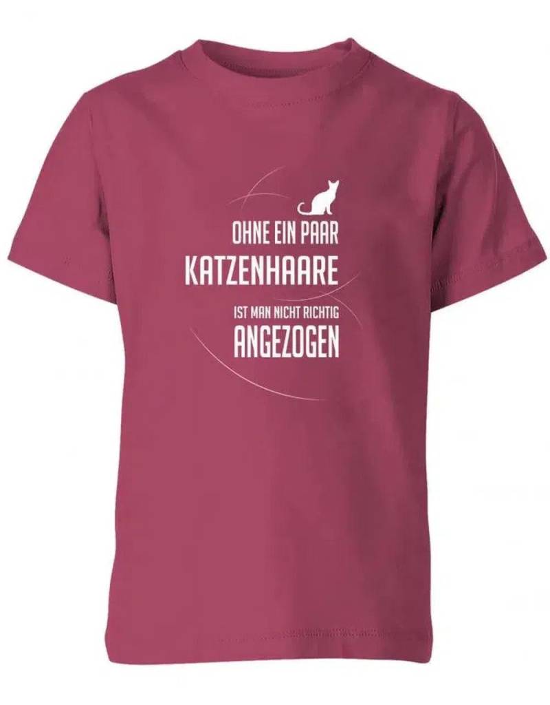 Ohne Ein Paar Katzenhaare Ist Man Nicht Richtig Angezogen - Katze Kater Kinder T-Shirt von myShirtStore