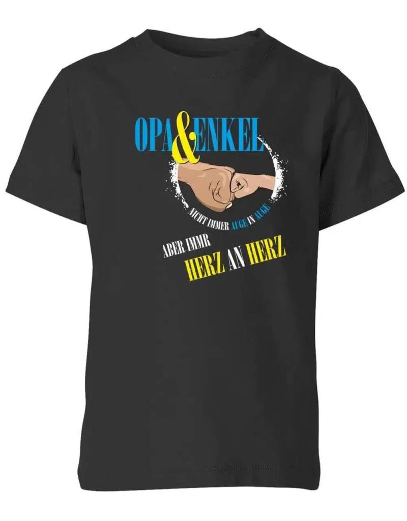 Opa Und Enkel Nicht Immer Auge in Aber Herz An - Kinder T-Shirt von myShirtStore