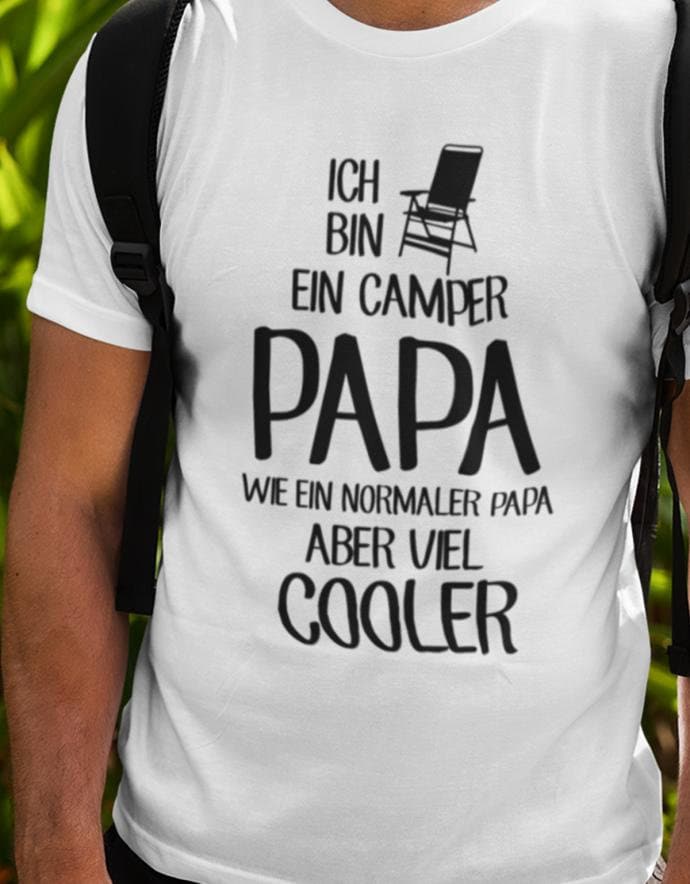 Papa Shirt - Ich Bin Ein Camper Wie Normaler Viel Cooler Camping T-Shirt Lustig Geschenkidee Für von myShirtStore