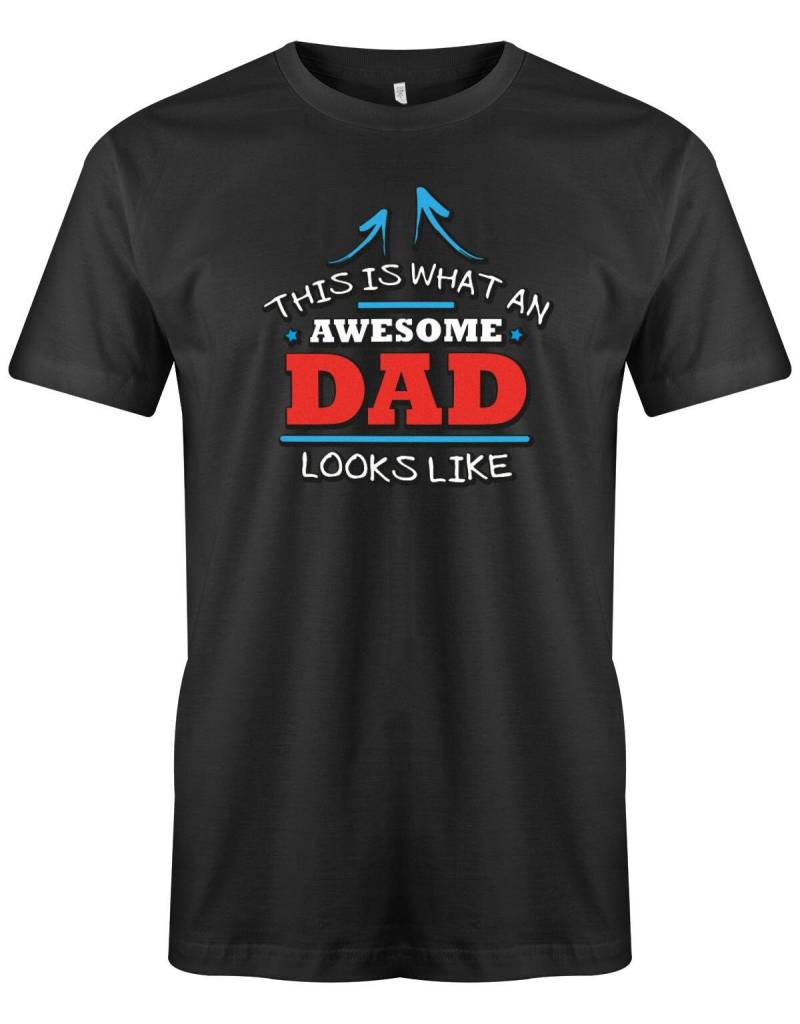 Papa Shirt - This Is What An Awesome Dad Looks Like T-Shirt Lustig Geschenkidee Für von myShirtStore