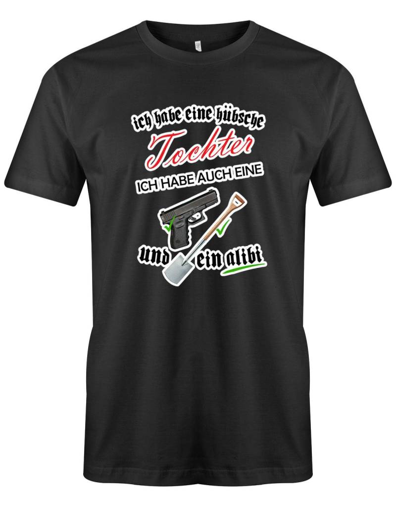 Papa Tochter Shirt - Ich Habe Eine Hübsche Waffe Schaufel Alibi T-Shirt Lustig Geschenkidee Für von myShirtStore