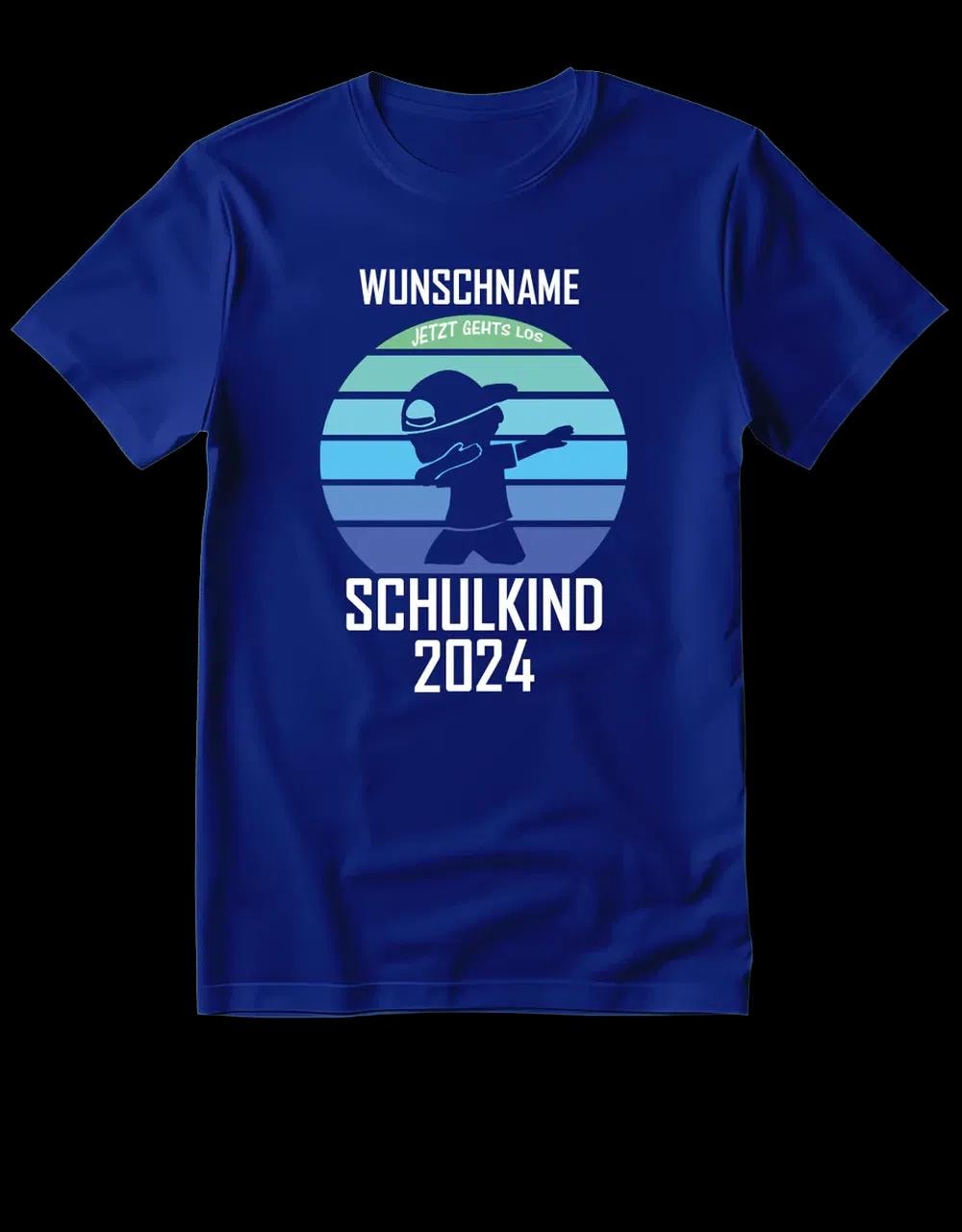 Personalisierbares T-Shirt "Schulkind - Jetzt Geht's Los" Mit Wunschname + [Wunschjahr] von myShirtStore
