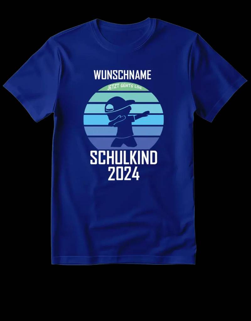 Personalisierbares T-Shirt "Schulkind - Jetzt Geht's Los" Mit Wunschname + [Wunschjahr] von myShirtStore