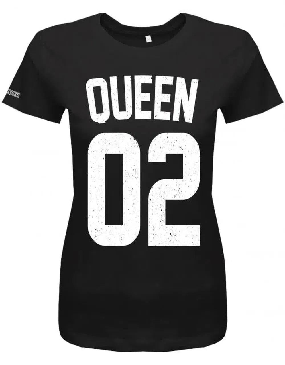 Queen 03 - Personalisierbar Mit Wunschnummer Partner Damen T-Shirt von myShirtStore