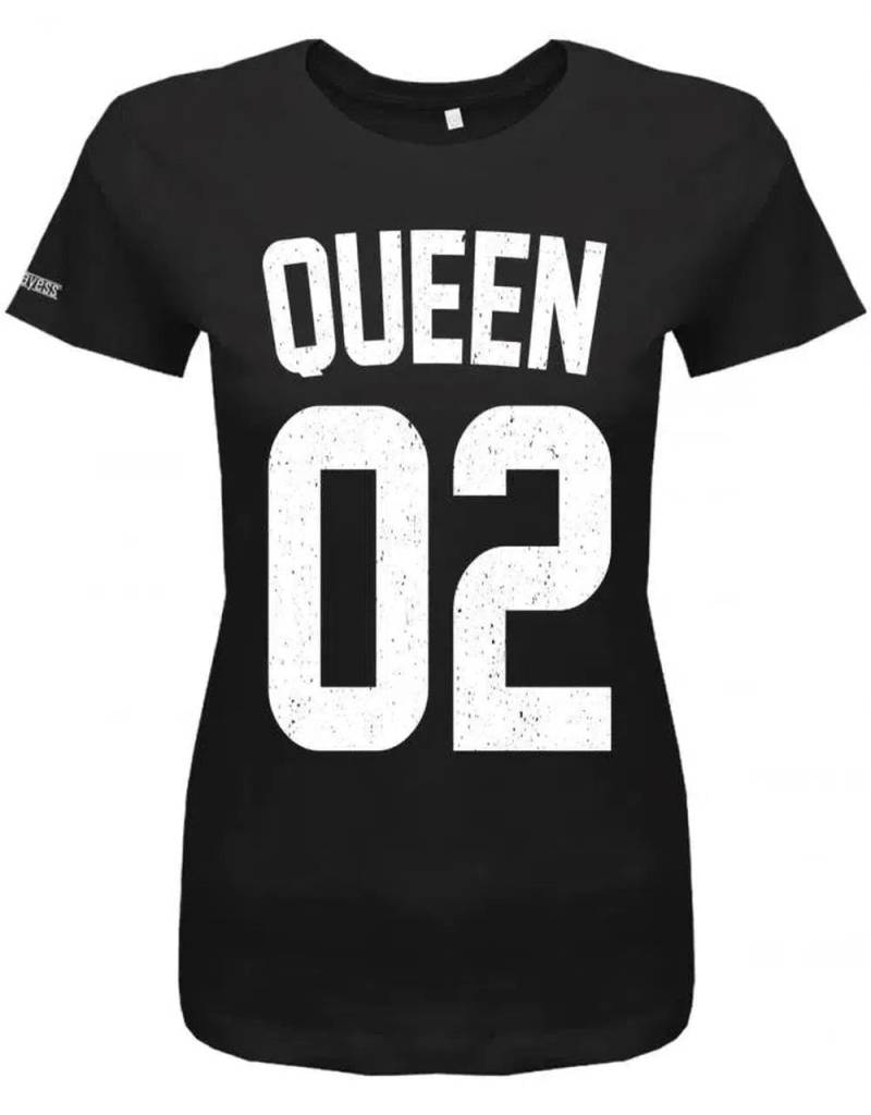 Queen 03 - Personalisierbar Mit Wunschnummer Partner Damen T-Shirt von myShirtStore