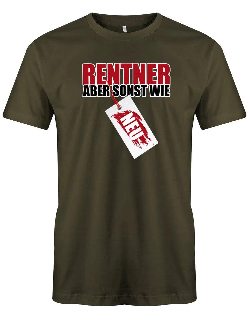 Rentner Aber Sonst Wie Neu Schild - Rente Männer T-Shirt von myShirtStore