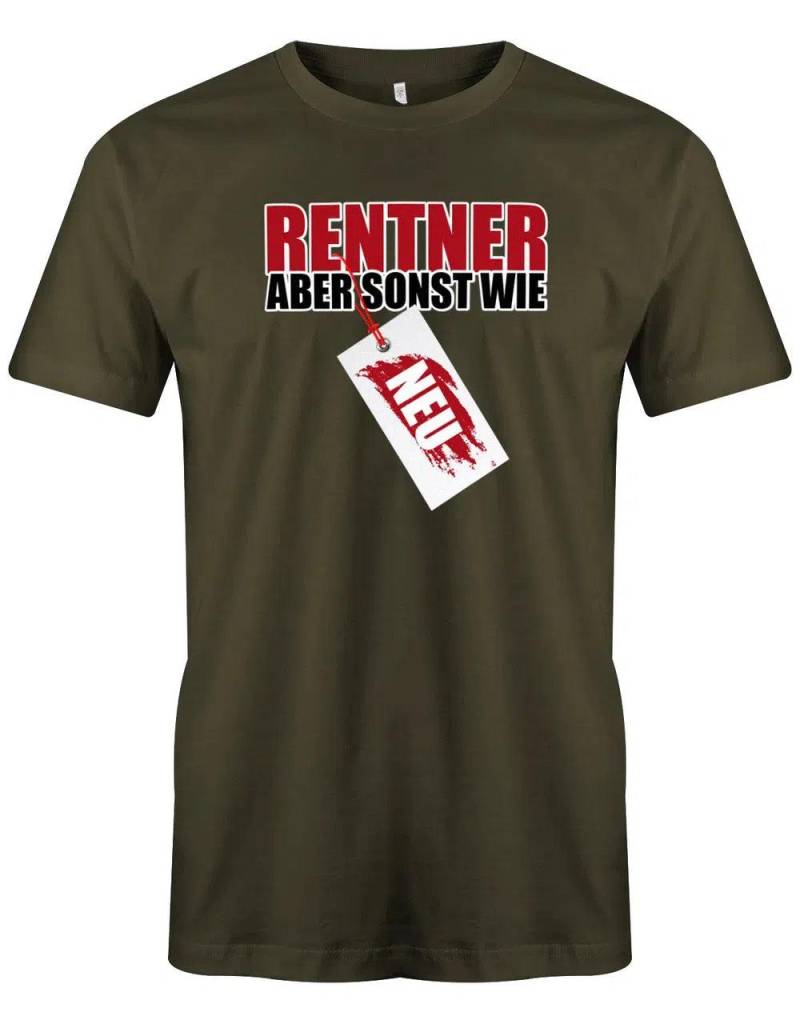 Rentner Aber Sonst Wie Neu Schild - Rente Männer T-Shirt von myShirtStore