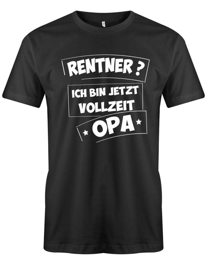 Rentner T-Shirt - Ich Bin Jetzt Vollzeit Opa Rente Tshirt Lustig Geschenk Zum Ruhestand von myShirtStore