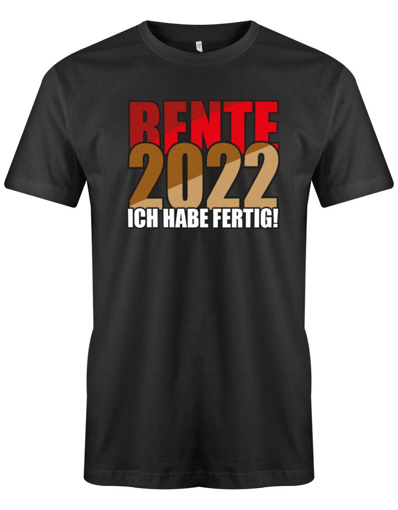 Rentner T-Shirt - Rente 2022 Ich Habe Fertig Tshirt Lustig Geschenk Zum Ruhestand von myShirtStore