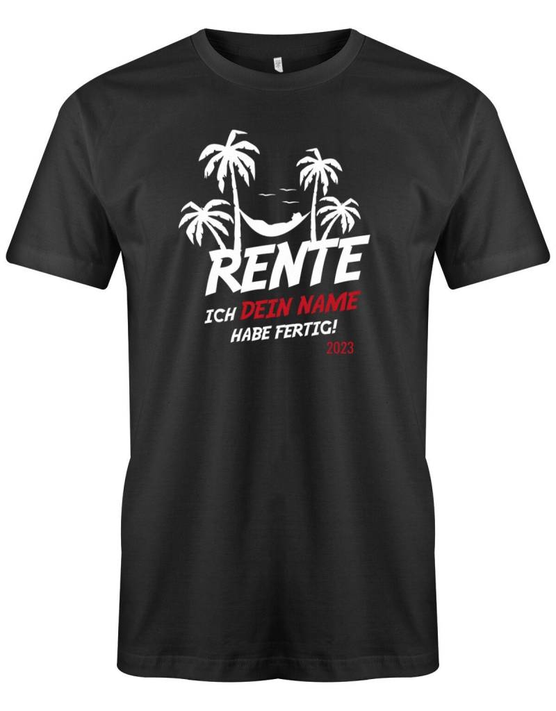 Rentner T-Shirt - Rente 2023 Palmen Hängematte Ich Habe Fertig Tshirt Lustig Geschenk Zum Ruhestand von myShirtStore