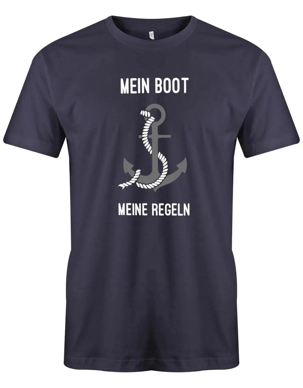 Segler Shirt Herren - Mein Boot Meine Regeln Mit Anker von myShirtStore