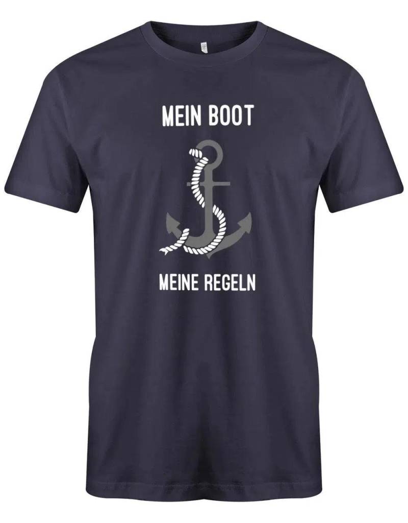 Segler Shirt Herren - Mein Boot Meine Regeln Mit Anker von myShirtStore