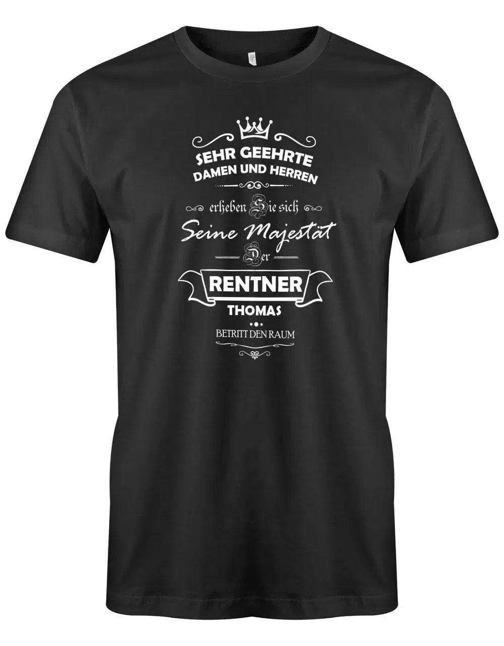 Seine Majestät Der Rentner Betritt Den Raum - Rente Herren T-Shirt von myShirtStore