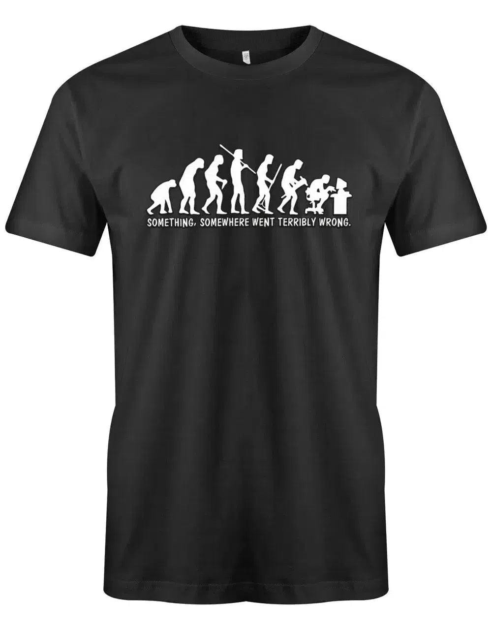 Something Somewhere Went Terribly Wrong - Gamer Evolution Herren T-Shirt von myShirtStore