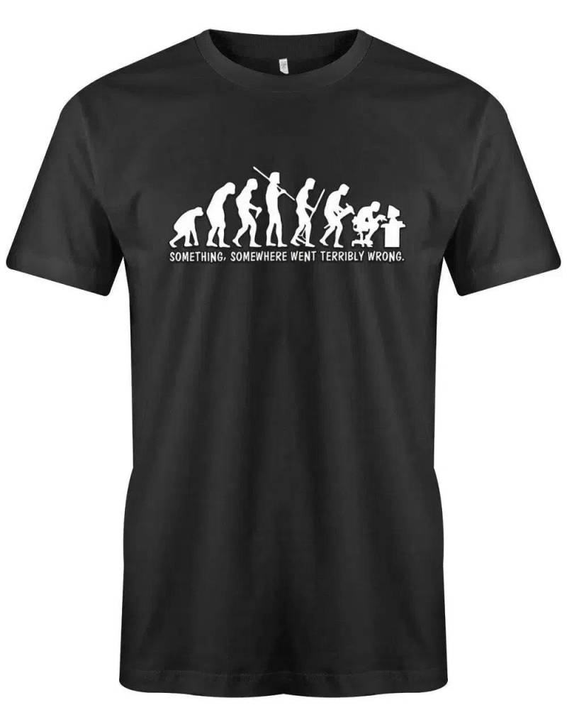 Something Somewhere Went Terribly Wrong - Gamer Evolution Herren T-Shirt von myShirtStore