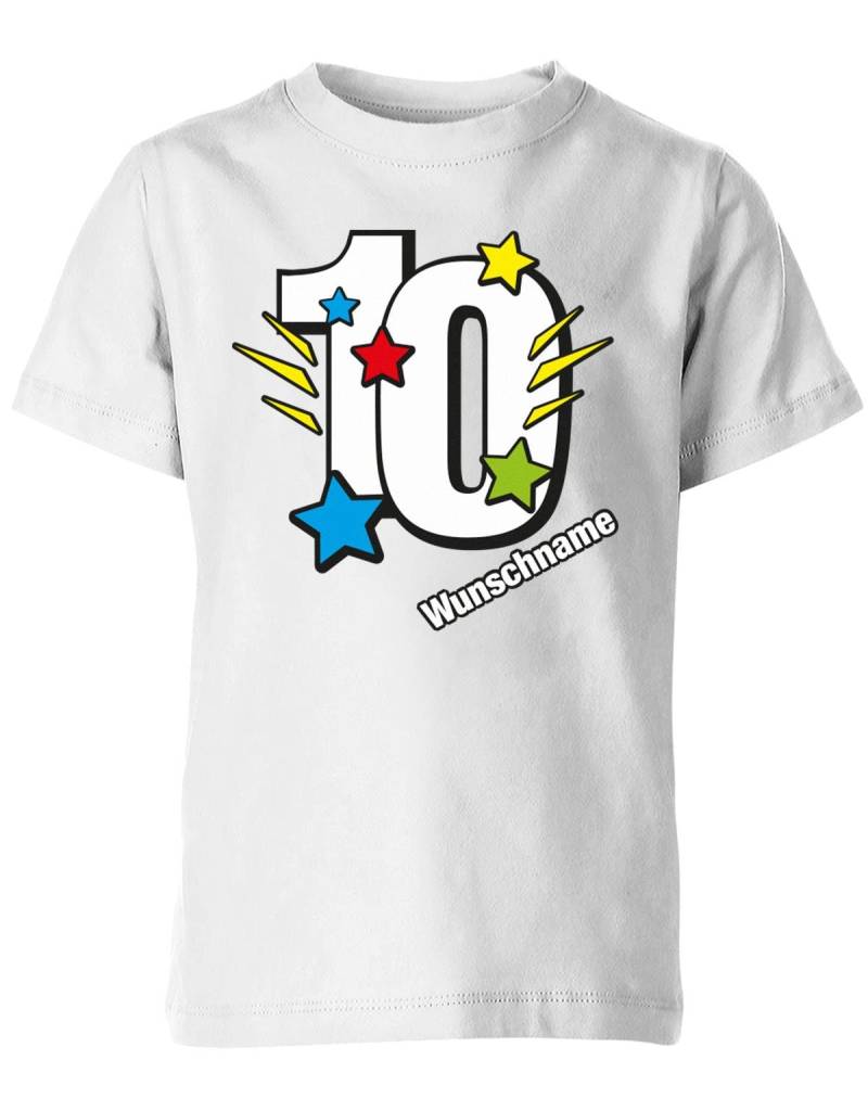 T-Shirt 10 Geburtstag Bunte Sterne Mit Einer Großen Personalisiert Name T-Shirt 10 Geburtstag Bunte Sterne Mit Einer Großen Personalisiert Name von myShirtStore