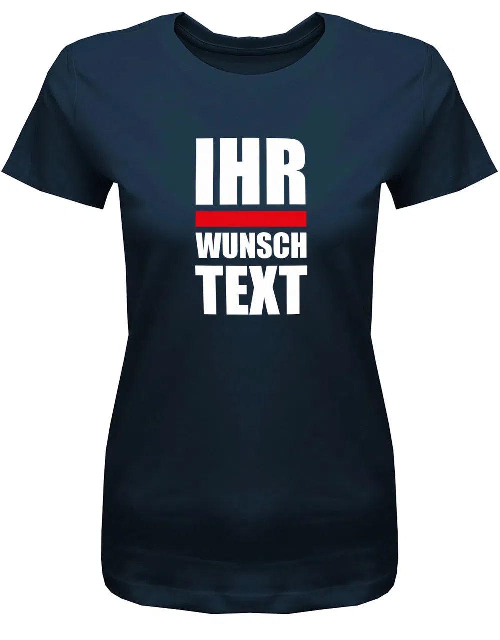 T-Shirt Mit Wunschtext Damen - Block Style von myShirtStore