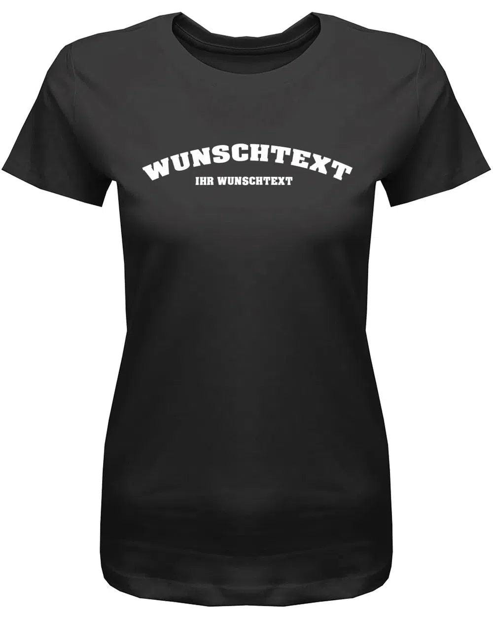 T-Shirt Mit Wunschtext Damen - Collage Abgerundet von myShirtStore