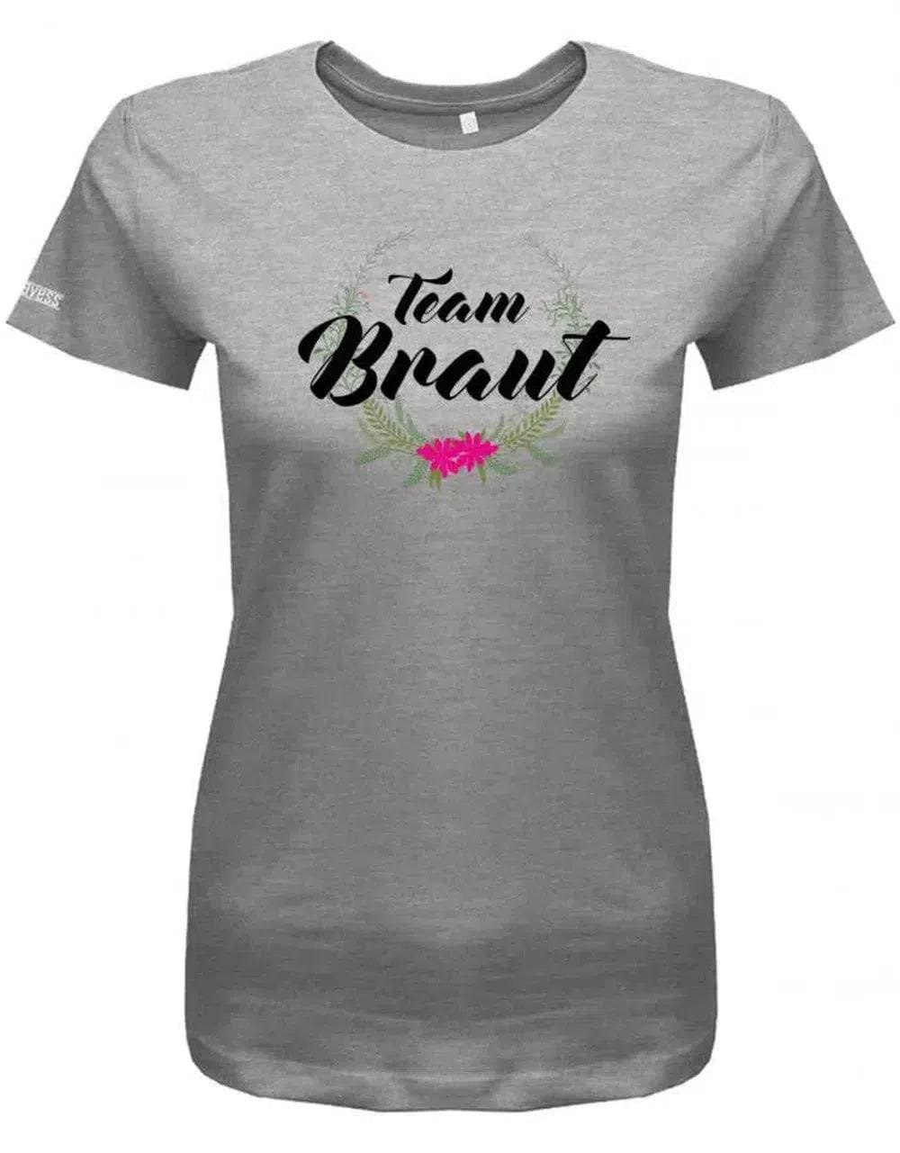 Team Braut Blume Flower - Junggesellinnenabschied Damen T-Shirt von myShirtStore