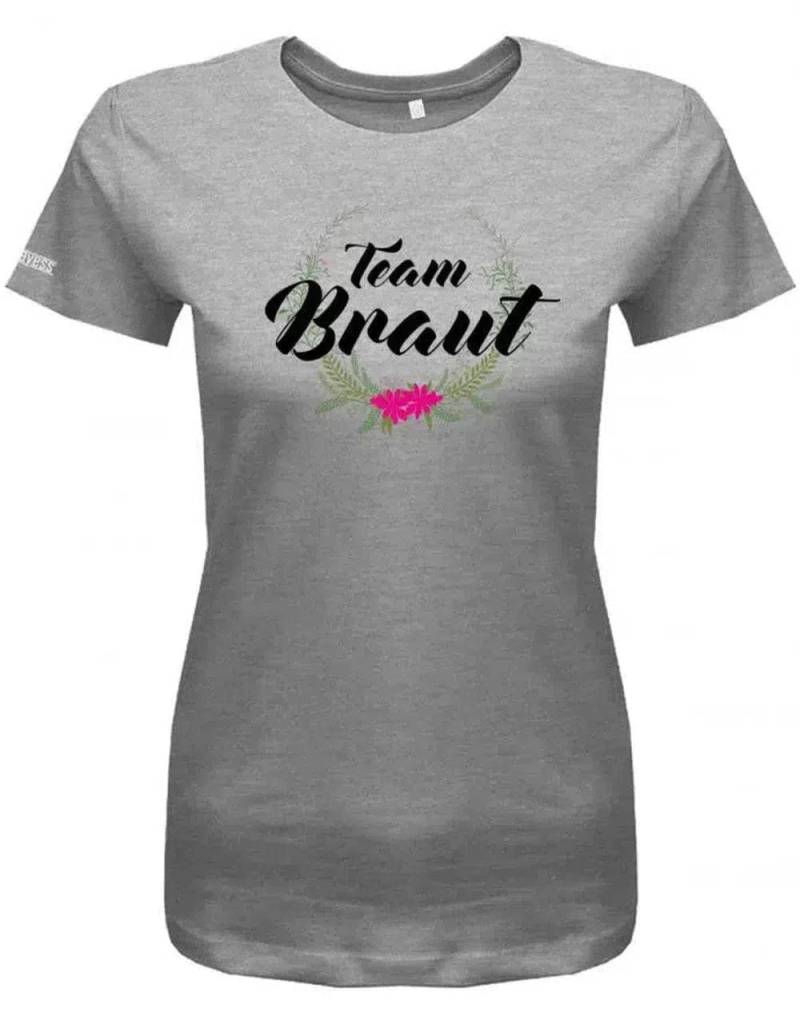 Team Braut Blume Flower - Junggesellinnenabschied Damen T-Shirt von myShirtStore