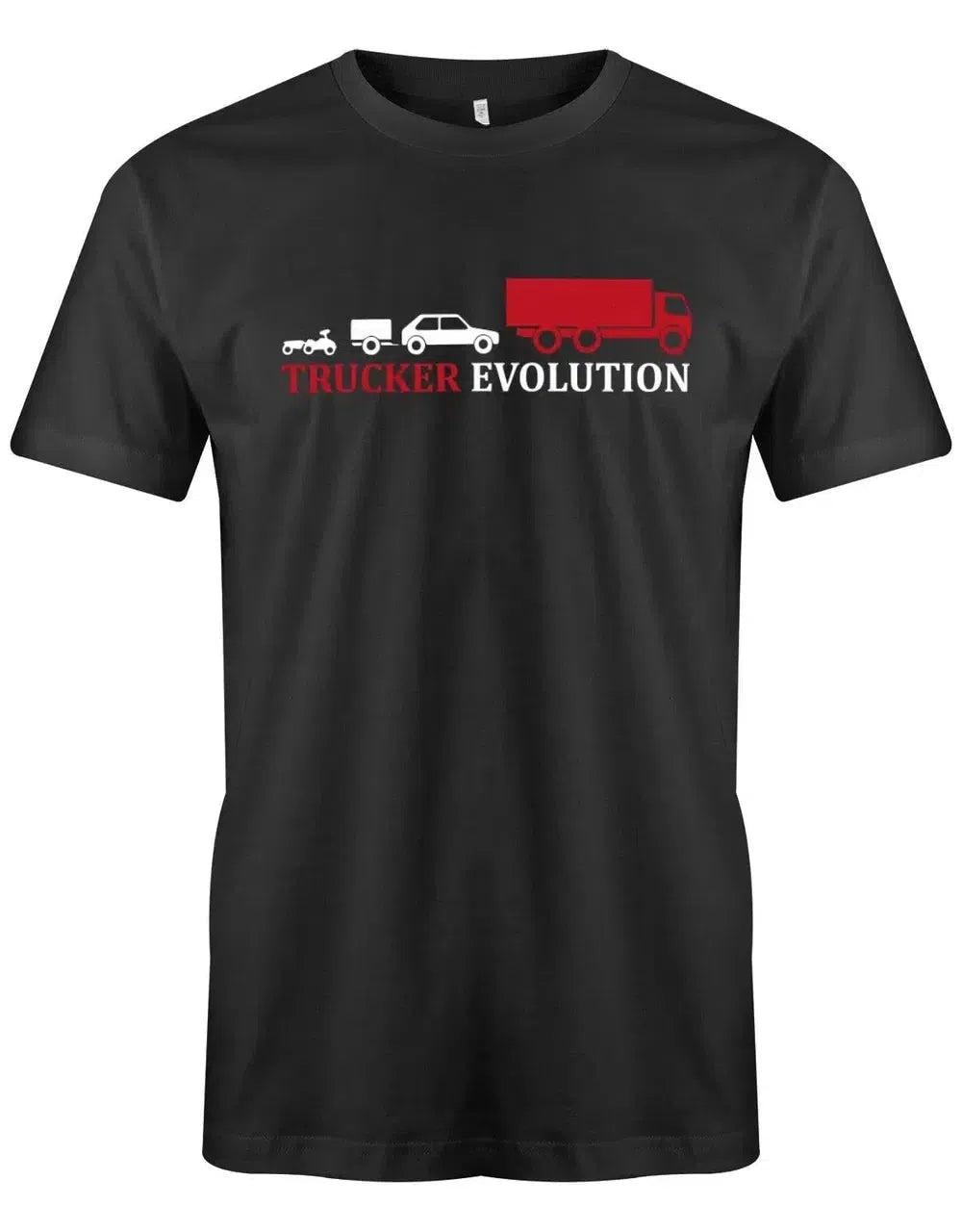Trucker Evolution - Lkw Herren T-Shirt von myShirtStore
