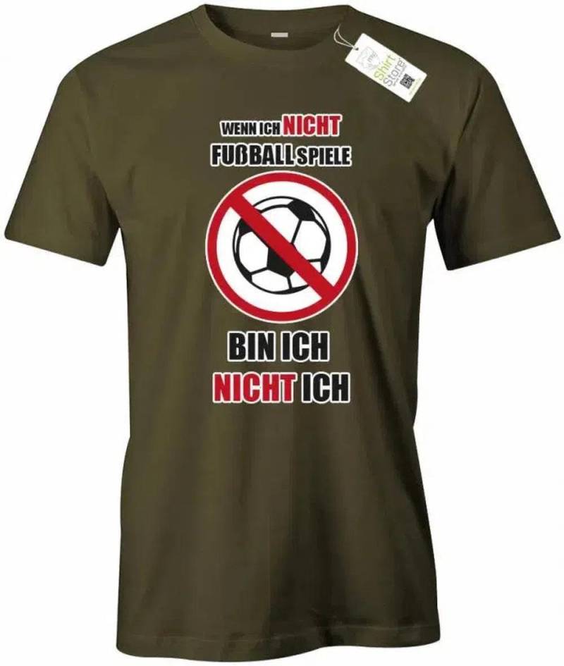 Wenn Ich Nicht Fußball Spiele Bin - Herren T-Shirt von myShirtStore