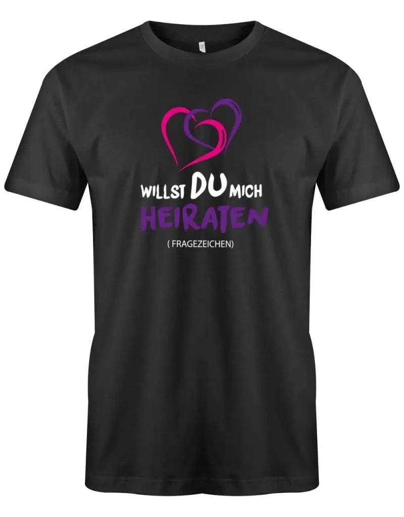 Willst Du Mich Heiraten Fragezeichen - Verlobung Herren T-Shirt von myShirtStore