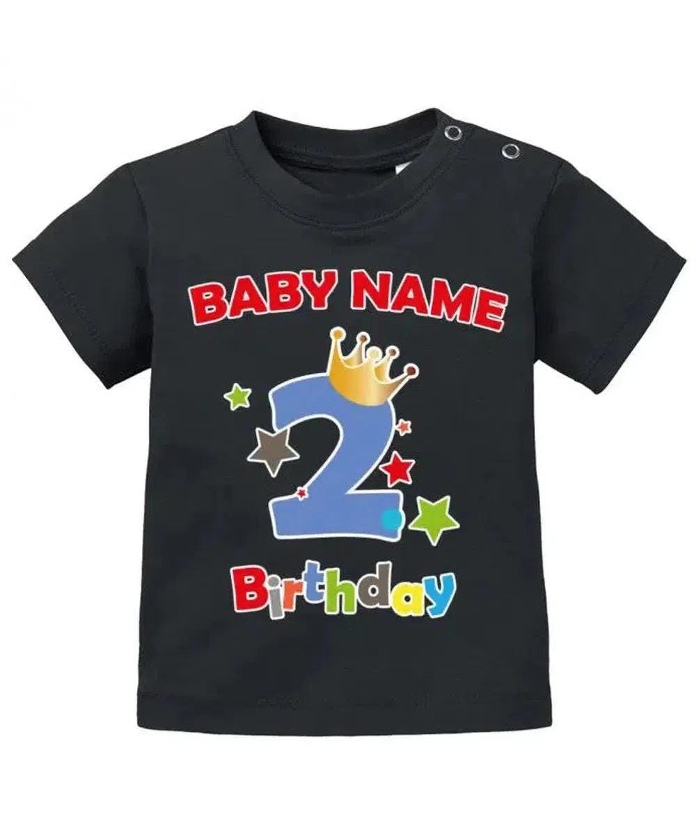 Zweiter Geburtstag Mit Wunschnamen - Junge Shirt 2 Baby T-Shirt von myShirtStore