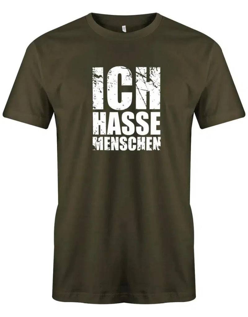 statement - Ich Hasse Menschen Herren T-Shirt von myShirtStore