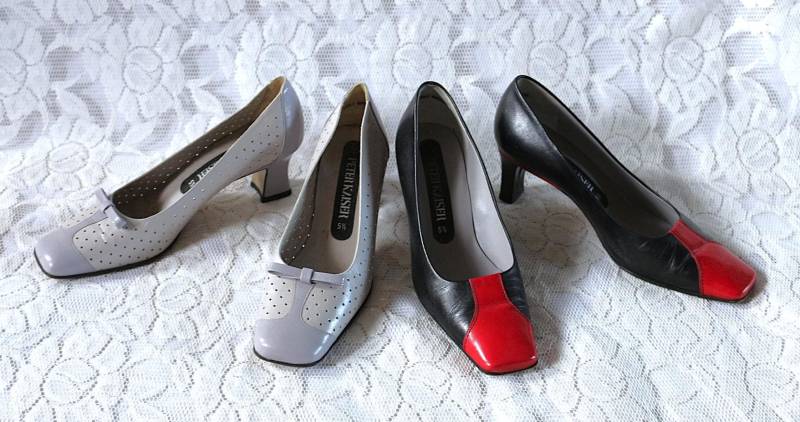 2x Peter Kaiser Pumps Eu/De Gr.38 Leder Y2K Vintage Elegant Boho Hackenschuhe von myVINTAGEsoulandpain