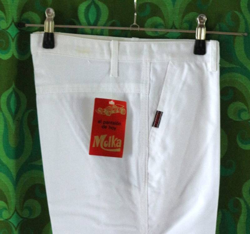 70Er Hose Schlaghose Herren Eu/De Gr. Xs S Vintage Weiße Jeans Hippie Ungetragen 70Er Hose Schlaghose Herren Eu/De Gr. Xs S Vintage Weiße Jeans Hippie Ungetragen von myVINTAGEsoulandpain