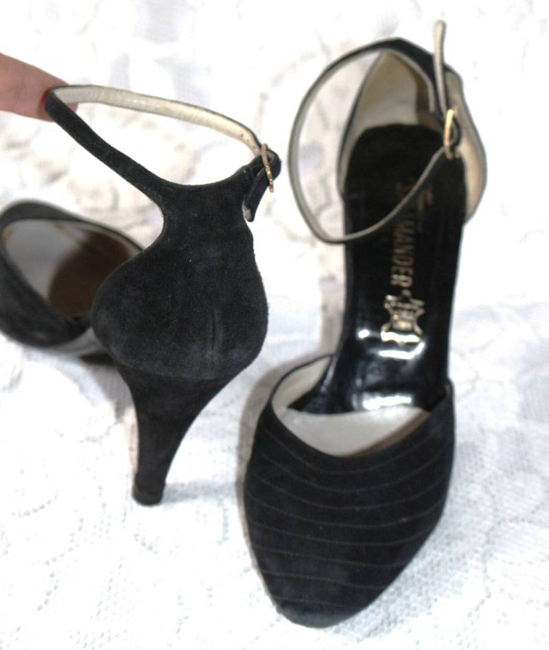 80Er Pumps Peter Kaiser Eu/De Gr. 37 38 Wildleder Elegant 8, 5cm Vintage Y2K Vielseitig Leicht von myVINTAGEsoulandpain