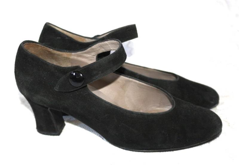 80Er Gabor Pumps Eu/De Gr.37 Leder Riemen Schuhe Vintage Boho Vielseitig Bequem Wildleder von myVINTAGEsoulandpain