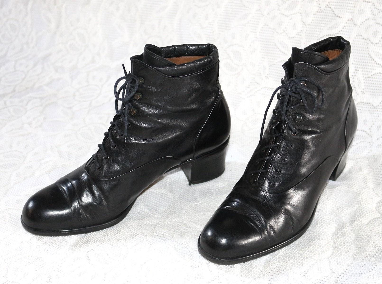 80Er Stiefelette Gabor Eu/De Gr.39 Vintage Schnürschuhe Vielseitig Elegant Boho Schuhe von myVINTAGEsoulandpain