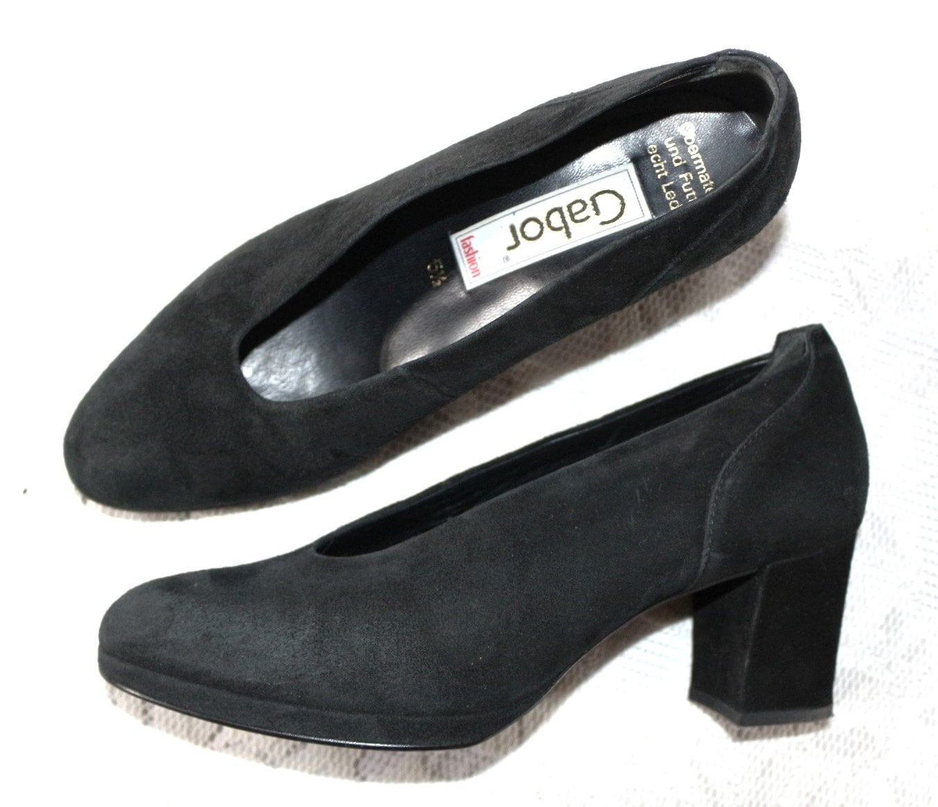 Pumps Gabor Eu/De Gr. 38 38, 5 Boho Plateau 1cm Wildleder Schuhe Y2K 80Er Vielseitig von myVINTAGEsoulandpain