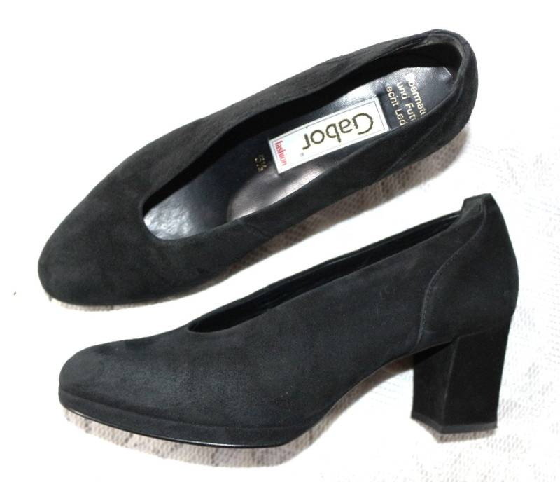 Pumps Gabor Eu/De Gr. 38 38, 5 Boho Plateau 1cm Wildleder Schuhe Y2K 80Er Vielseitig von myVINTAGEsoulandpain