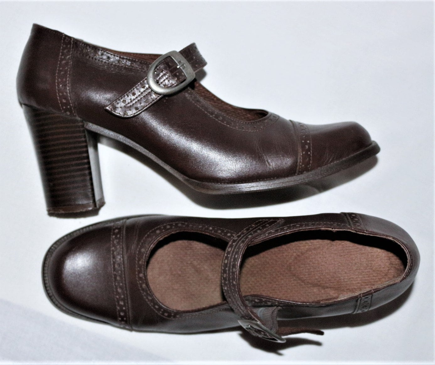 Riemen Pumps 80Er High Heel Eu/De Gr. 40 Braune Mary Jane Hackenschuhe 8cm Vintage Boho Vielseitig Y2K von myVINTAGEsoulandpain