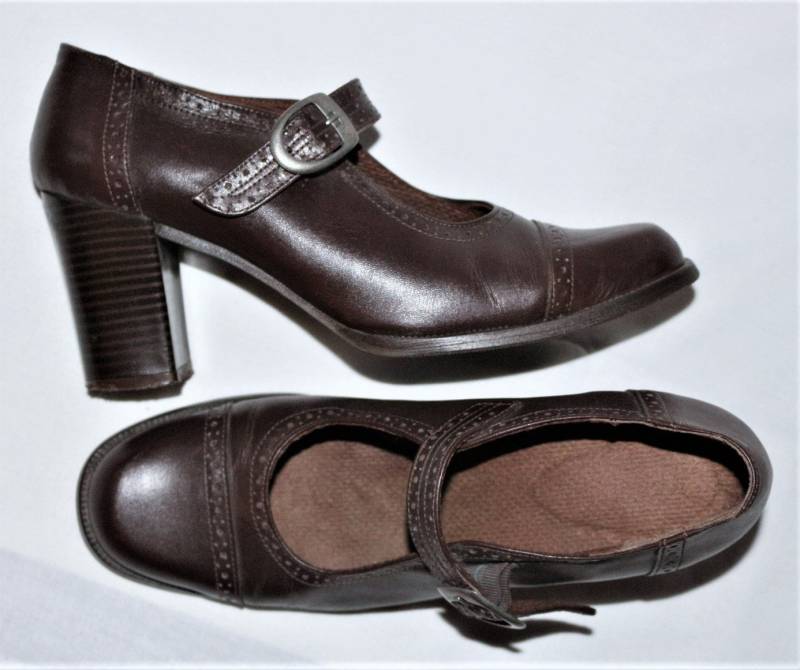Riemen Pumps 80Er High Heel Eu/De Gr. 40 Braune Mary Jane Hackenschuhe 8cm Vintage Boho Vielseitig Y2K von myVINTAGEsoulandpain