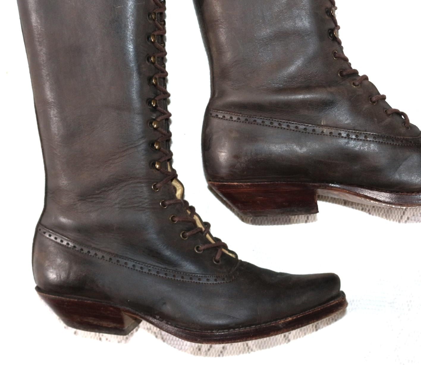 Western Stiefel Eu/De Gr. 36 Tony Mora Y2K Dickleder Country Schnürstiefel Selten Robust Vintage Boho von myVINTAGEsoulandpain