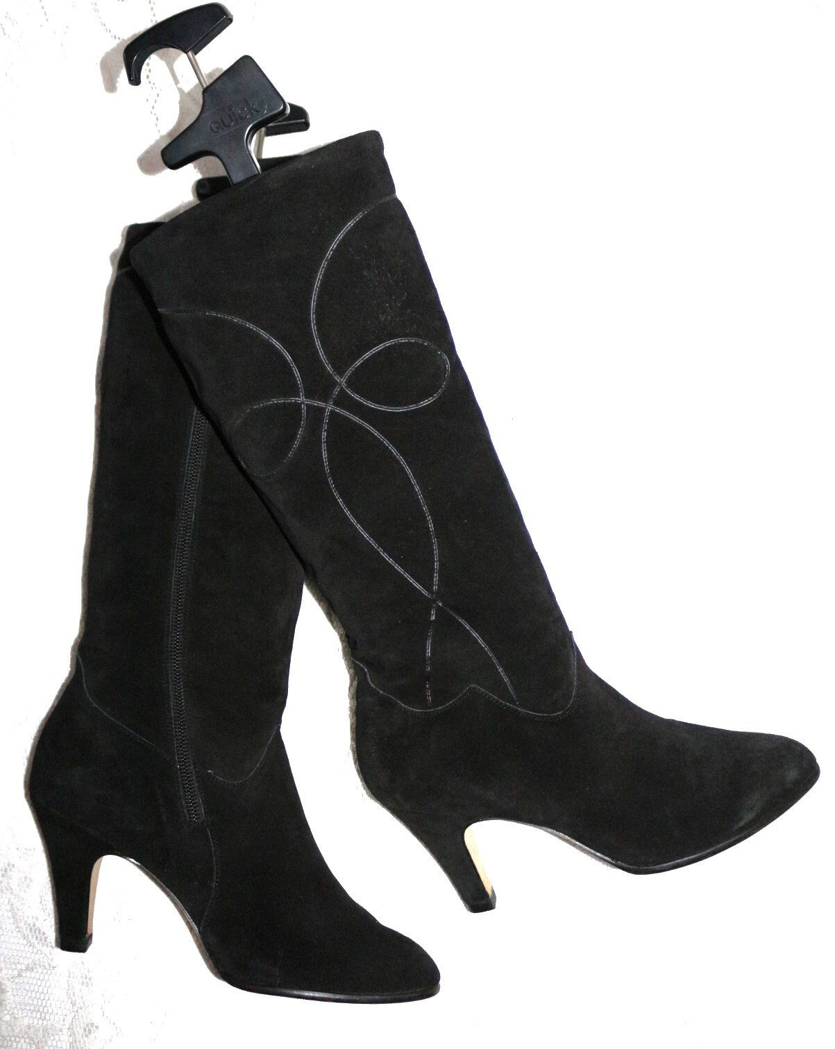 stiefel 70Er 80Er Eu/De Gr.39 40 Wildleder High Heel 8, 5cm Verspielt Elegant Vielseitig True Vintage von myVINTAGEsoulandpain