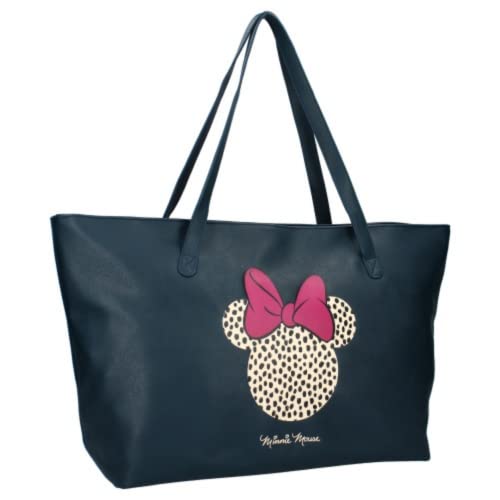 mybagstory - Einkaufstasche - Minnie Maus - Disney - Damen - Jugendliche - Strand - Laufen - Schule - College - Größe 56 cm - Träger von mybagstory