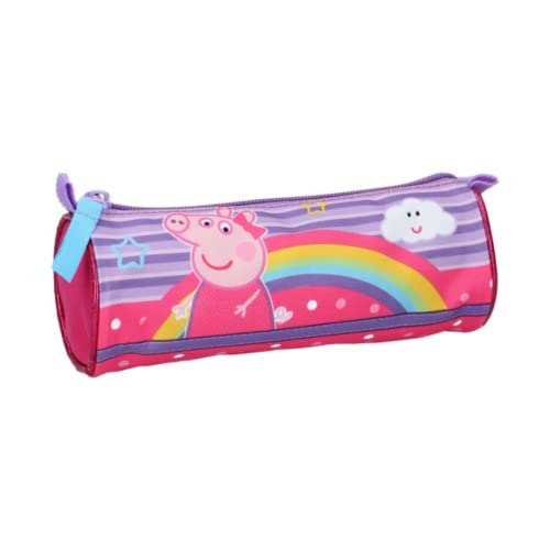 mybagstory - Federmäppchen - Peppa Pig - Kind - Schule - Grundschule - Kindergarten - Kinderbetreuung - Kita - Mädchen-Federmäppchen - Größe 20 cm von mybagstory