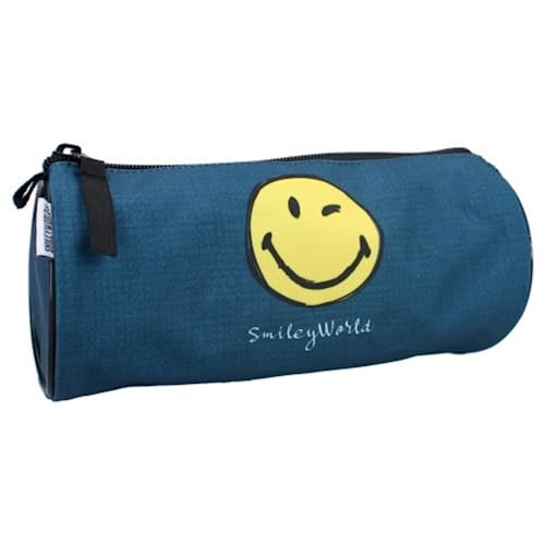 mybagstory - Federmäppchen - Smiley World - Kinder - Schule - Grundschule - Kindergarten - Kindergarten - Federmappe Jungen - Größe 20 cm - Geschenkidee, blau, 20 cm, Klassisch von mybagstory